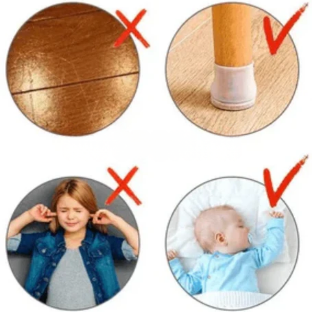 FloorFriend - Möbelbensskydd (universellt – passar alla former och storlekar)