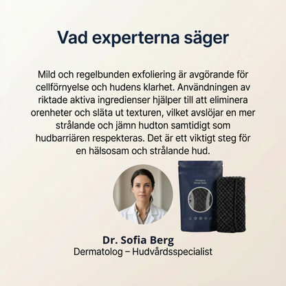 EXFOLIA Duschhandduk - Enkel exfoliering. Varje dusch.