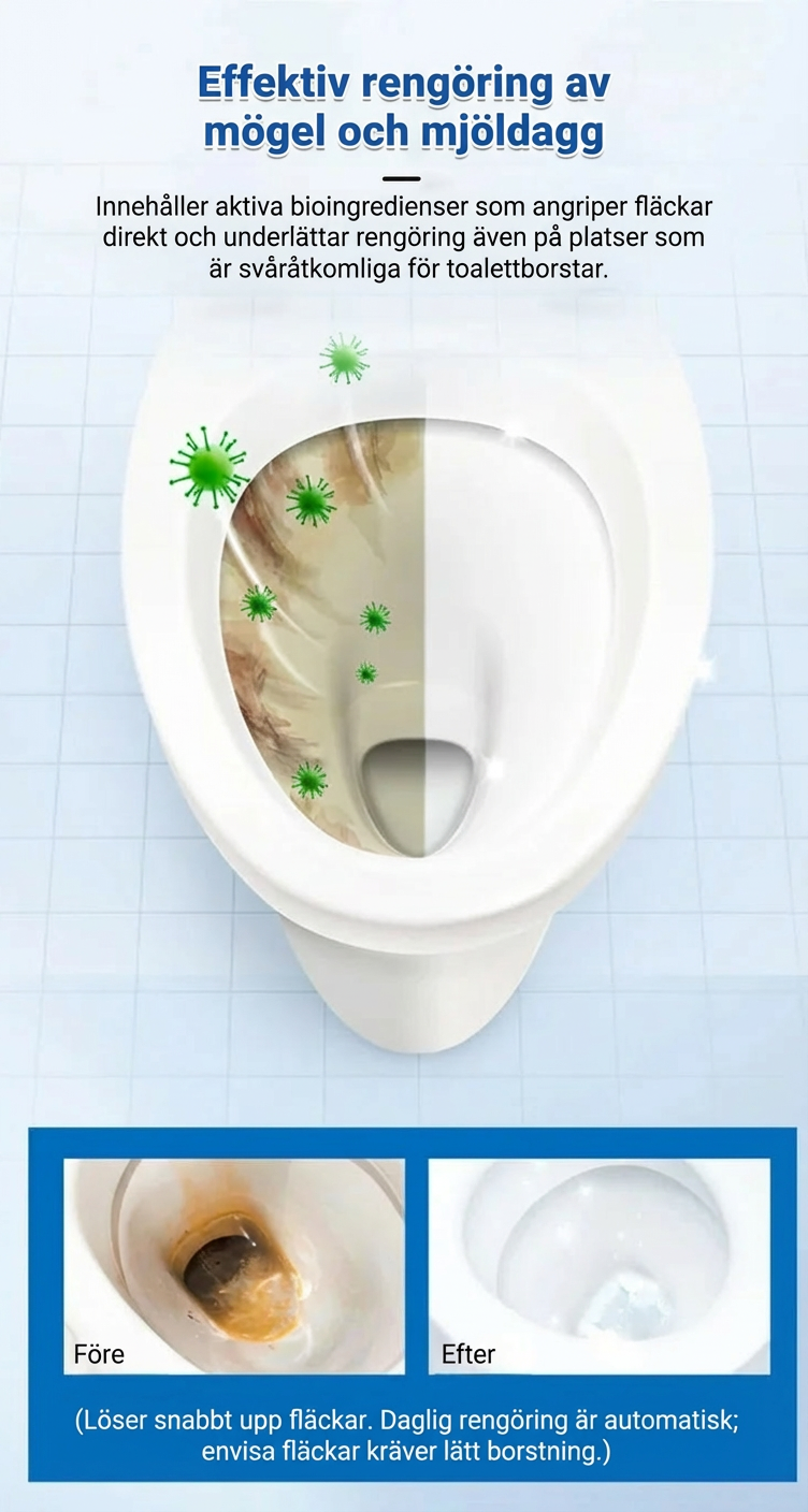 ToiletFizz Pro - Avancerad dekontaminering, borttagning av urinavlagringar och luktborttagning
