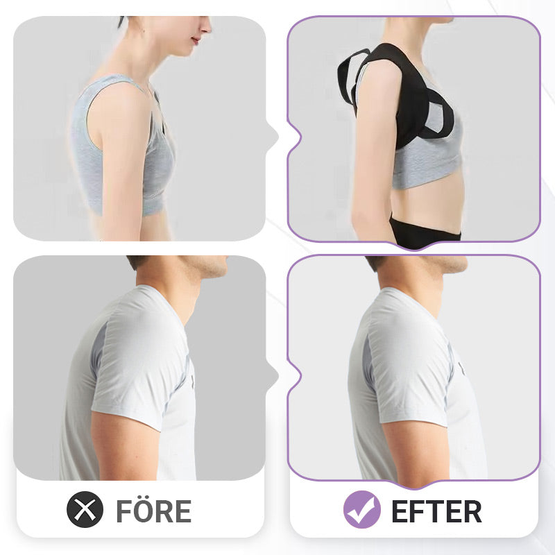 "Rak Rygg På 5 Minuter! ✨ Universell Hållningskorrigerare – Din Osynliga Ryggstöd