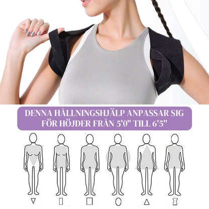 "Rak Rygg På 5 Minuter! ✨ Universell Hållningskorrigerare – Din Osynliga Ryggstöd