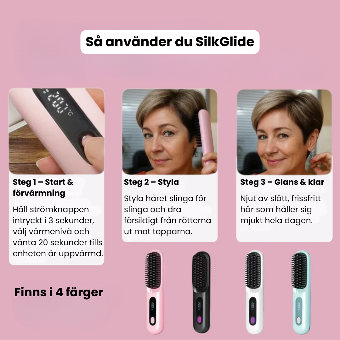 SilkGlide - Att platta håret har aldrig varit enklare.